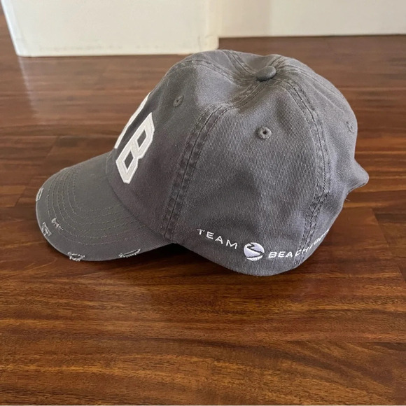 TBB Team Beachbody Grey Distressed Baseball Hat - Picture 3 of 9